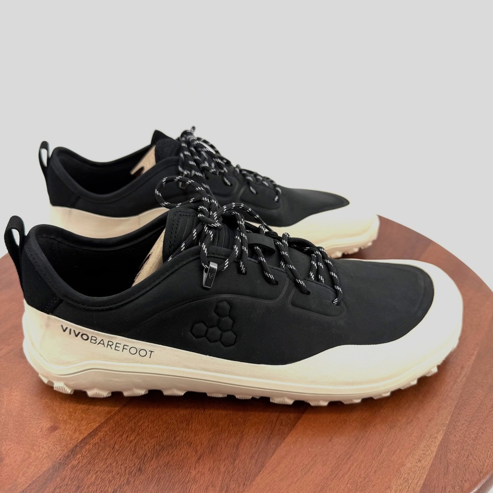 Vivobarefoot Tracker Leather AT Low Black Barefoot Hiking Shoes Men EU 44 US 11